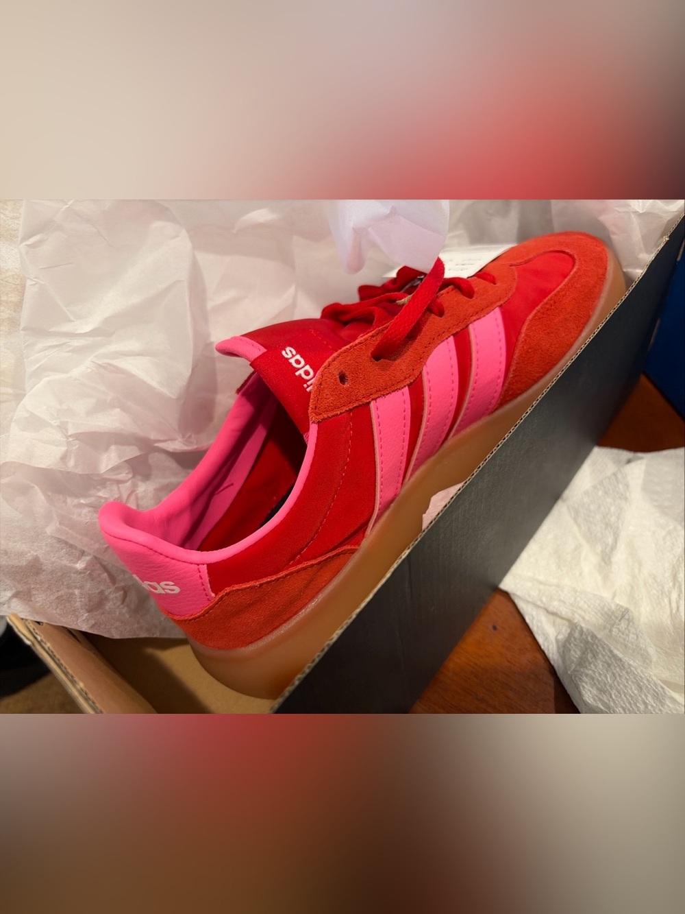 adidas Barreda Decode Shoes Women’s Sz 7 Scarlett/Pink/Gum - Picture 9 of 9